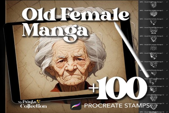 100 Procreate Head Old Female Manga: A Practical Asset Review