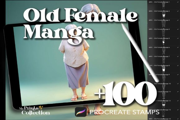 100 Procreate Old Female Manga Stamps: A Strategic Asset for Digital Storytelling