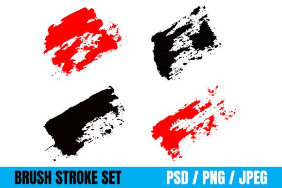 Colorful Brush Strokes, Dirty Brushes