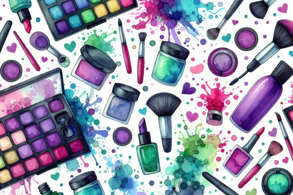 Colorful Brushes and Colors Background: A Vibrant Foundation for Your Creative Projects