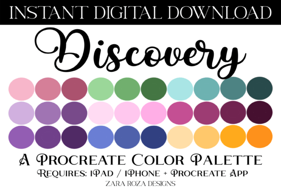 Discovery Procreate Color Palette: Elevate Your Digital Art with Vibrant Ombre Tones