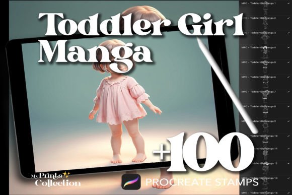 Evaluating the 100 Procreate Toddler Girl Manga Stamps for Digital Illustration