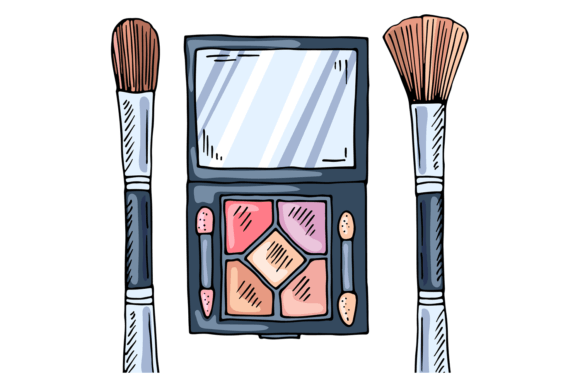 Eyeshadow Palette and Brushes: The Value of Hand-Drawn Visual Assets