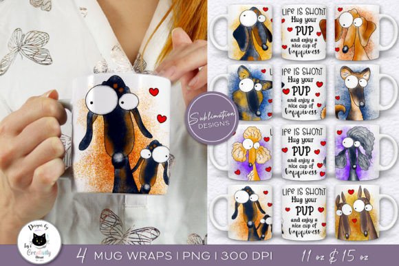 Funny Dog Mug Designs Dog Breed Png Vol.2