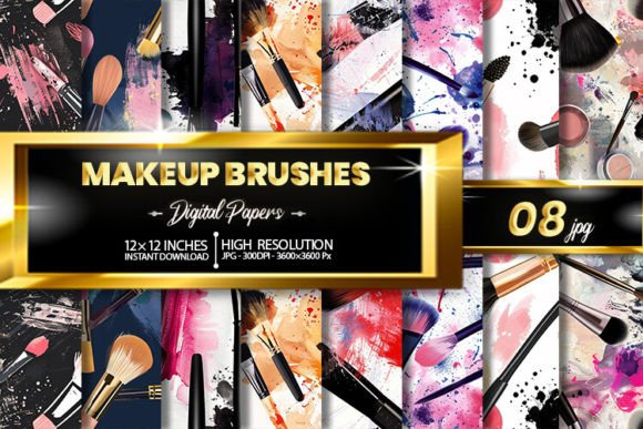 Makeup Brushes Digital Papers: A Strategic Asset for Branding and Design