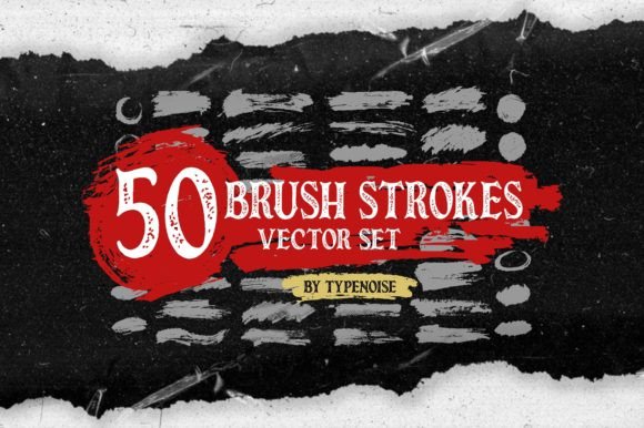 Mastering Artistic Expression with the Painted Brush Strokes Vector Set