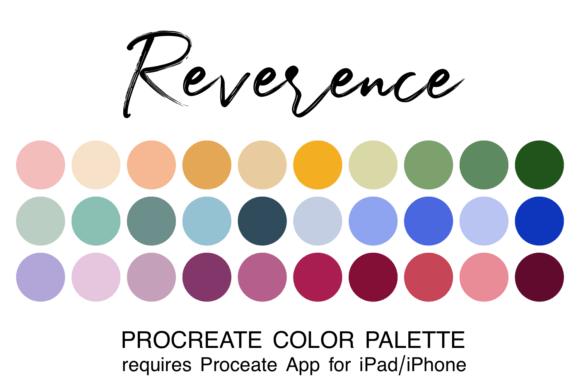 Reverence Procreate Color Palette: Elevate Your Digital Art with Natural Elegance