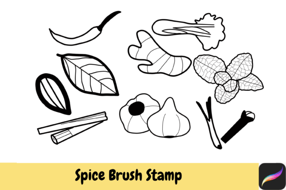 Spice Herb Brush Stamps Procreate Guide