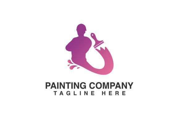The Art of Branding: Understanding the People with Paint Brushes Vector Logo